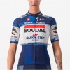 Set Fietsshirt + Korte Koersbroek 2023 Soudal Quick-Step Blauw Wit Dames